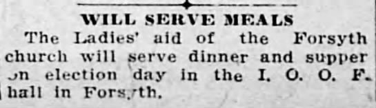 Will Serve Meals